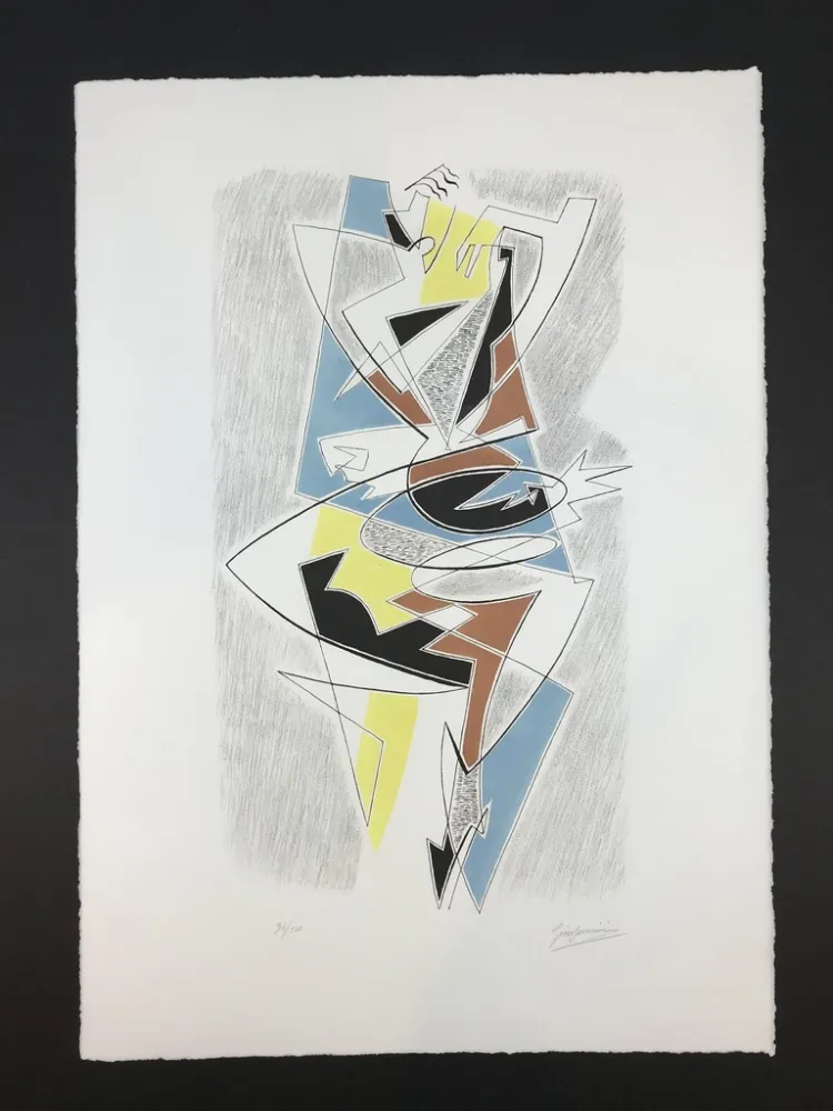 Lithograph Severini - ARLECCHINO