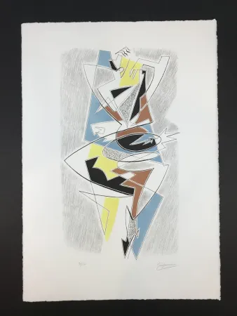 Lithograph Severini - ARLECCHINO