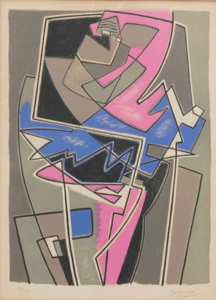 Lithograph Severini - Ballerine
