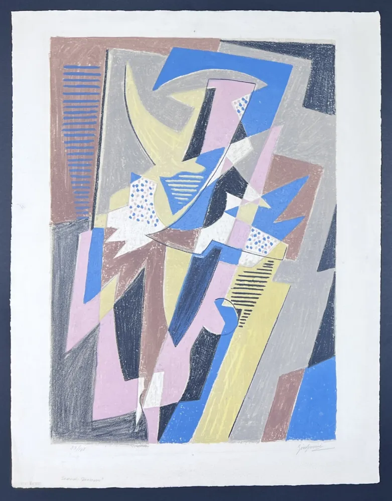 Lithograph Severini - Danseuse