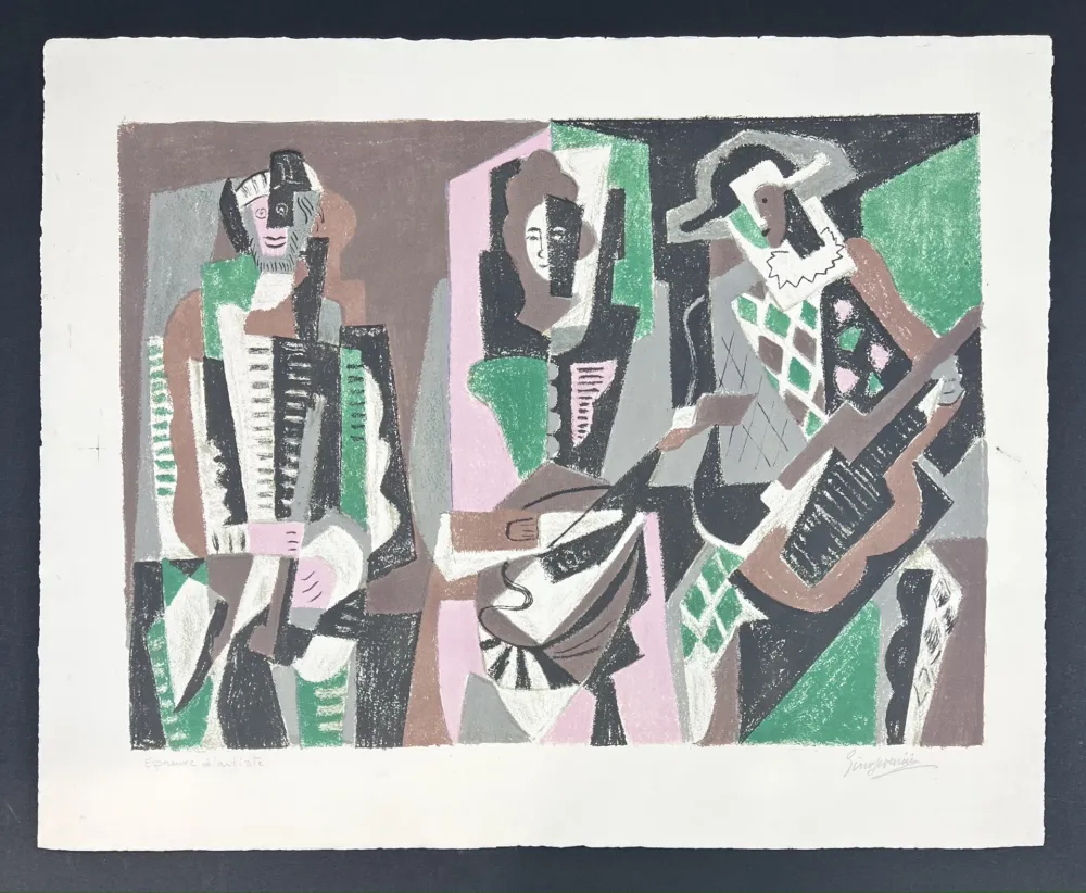 Lithograph Severini - LE CONCERT