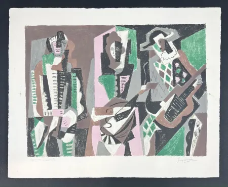 Lithograph Severini - LE CONCERT