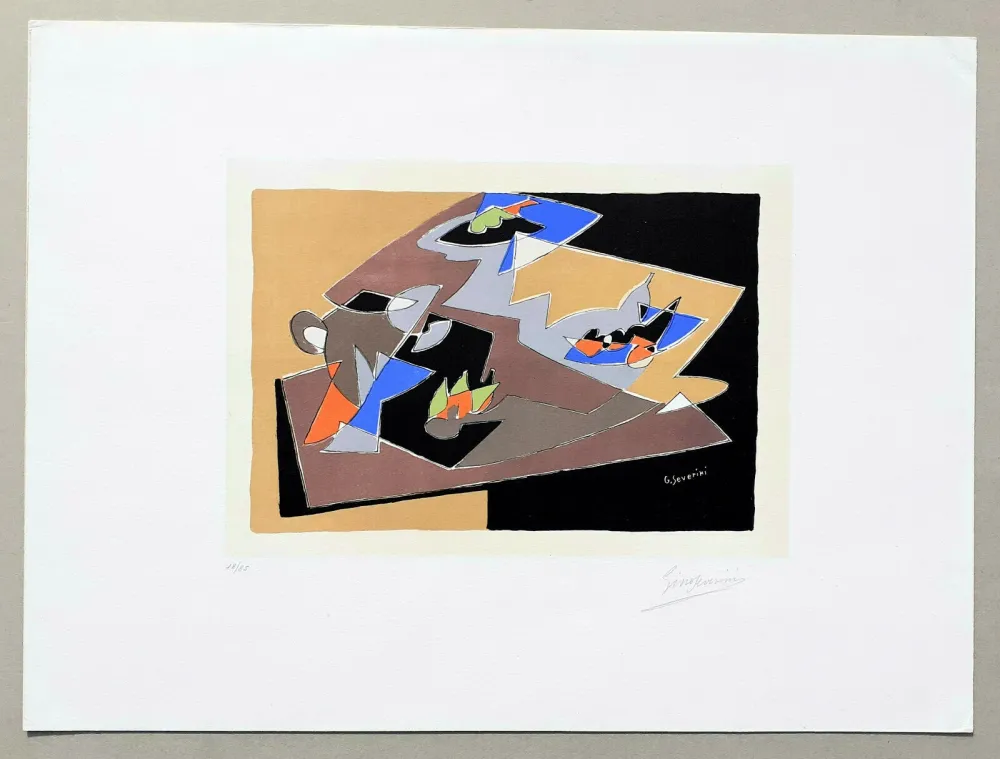 Lithograph Severini - Natura morta