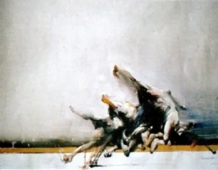 Lithograph Shahabuddin - Sans titre