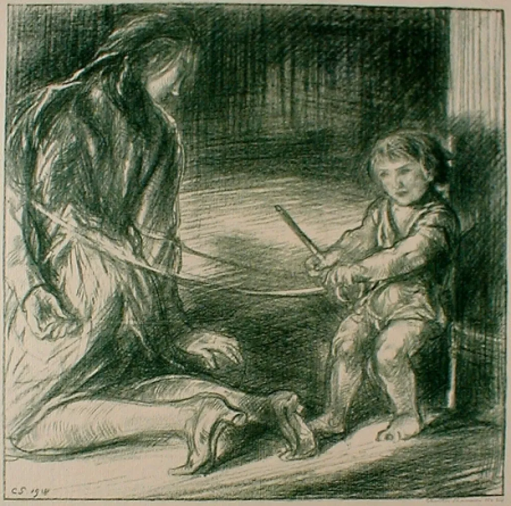 Lithograph Shannon - A Sharp Corner