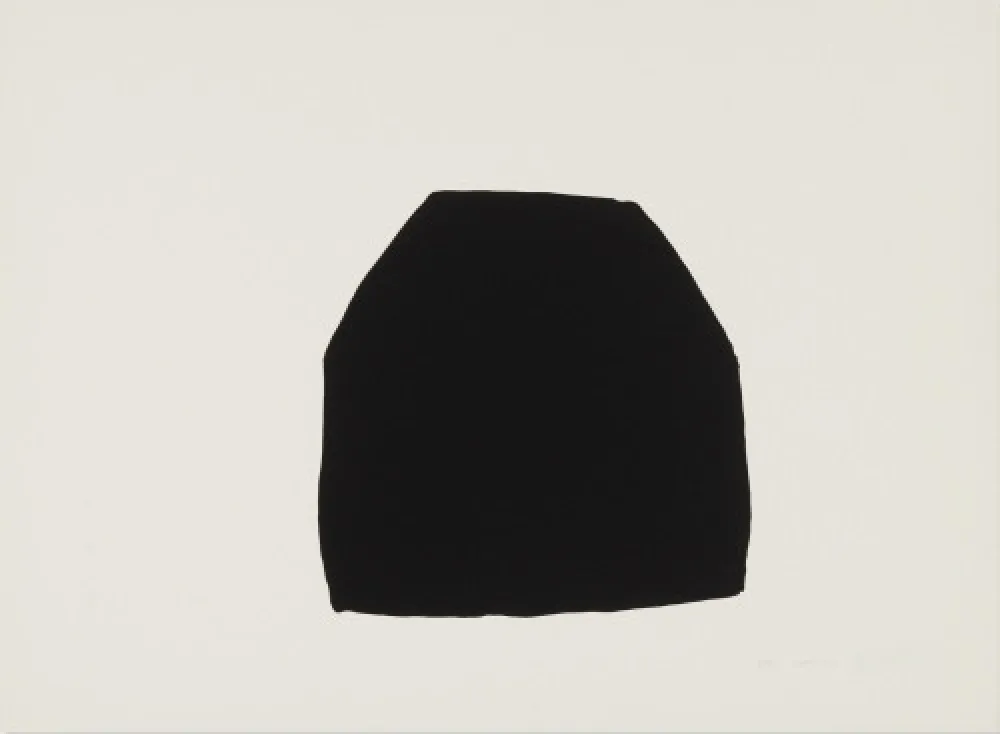 Lithograph Shapiro - Untitled (Black)