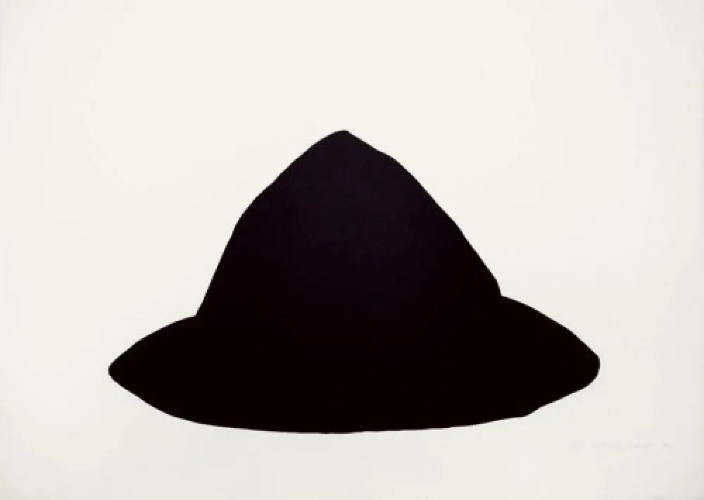 Lithograph Shapiro - Untitled (Blue/Black)