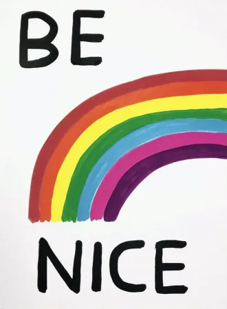 Screenprint Shrigley - Be Nice
