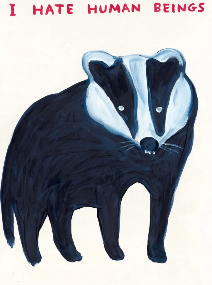 Screenprint Shrigley - I Hate Human Beings