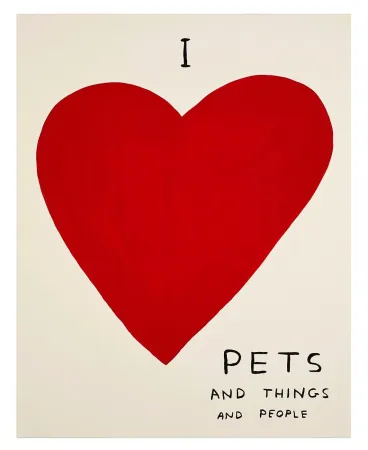 Screenprint Shrigley - I Love...