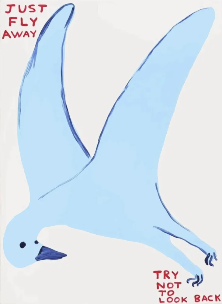 Screenprint Shrigley - Just fly away