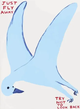 Screenprint Shrigley - Just fly away