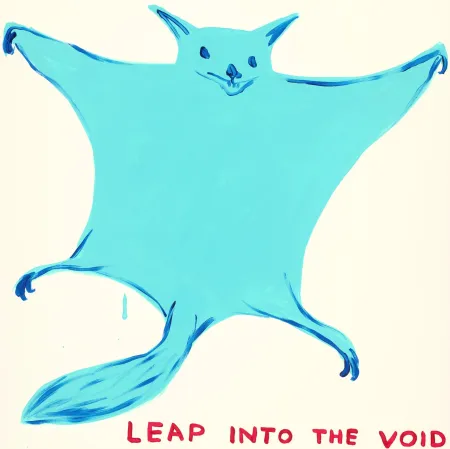 Screenprint Shrigley - Leap Into The Void