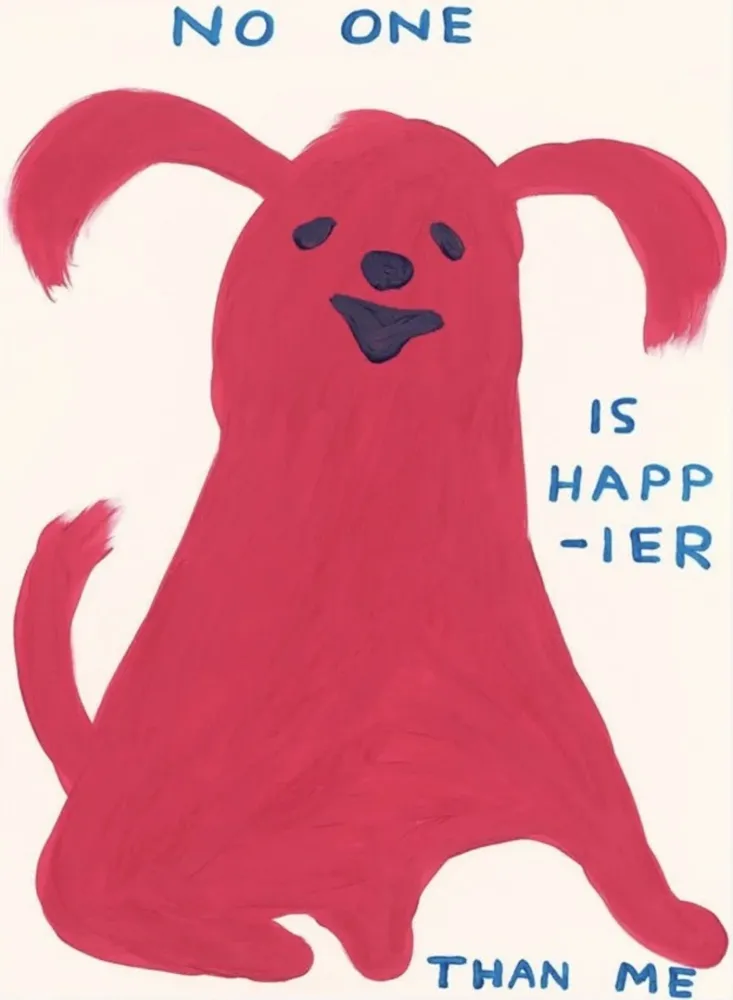 Screenprint Shrigley - No One Is Happier Than Me