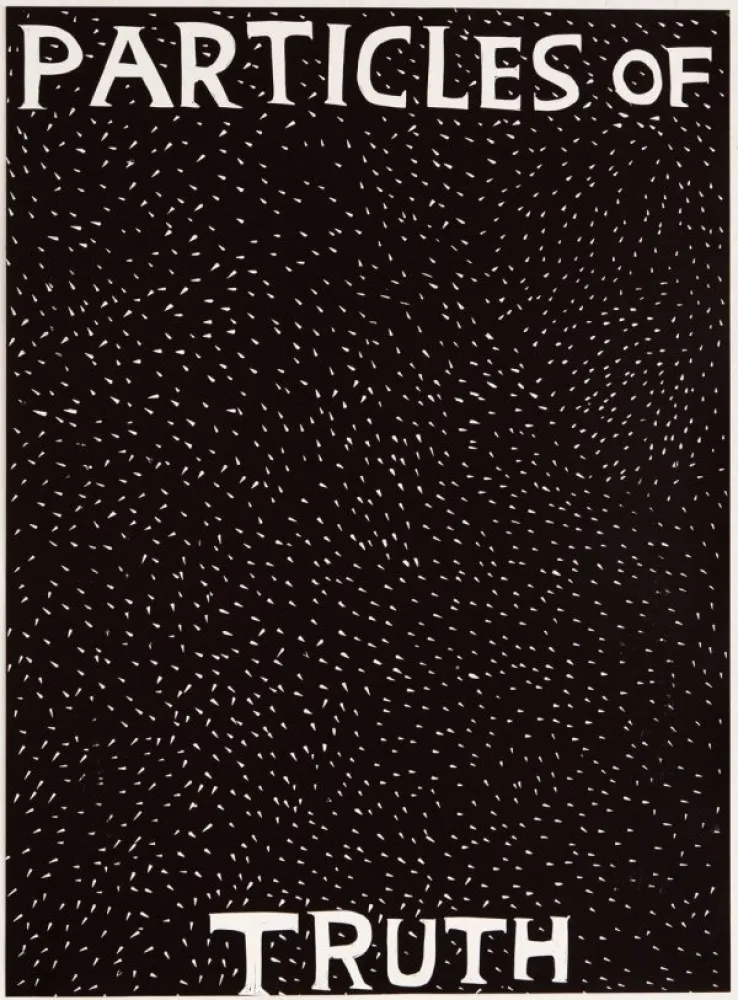 Linocut Shrigley - Particles of Truth