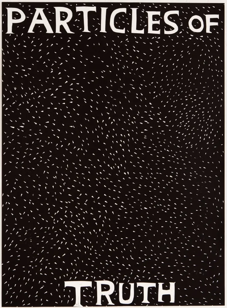 Linocut Shrigley - Particles of Truth