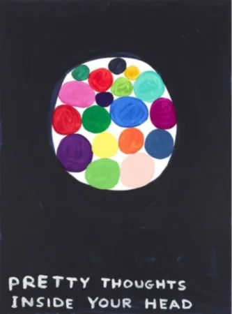 Screenprint Shrigley - Pretty Thoughts Inside Your Head