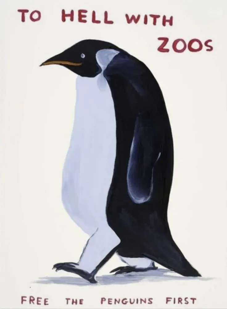 Screenprint Shrigley - To Hell With Zoos