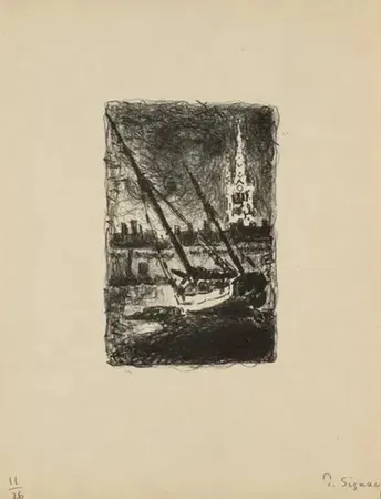 Lithograph Signac - Saint MALO I (1927)