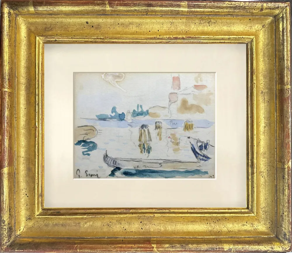 No Technical Signac - VUE SUR LE PORT AVEC BATEAU DE REPOS