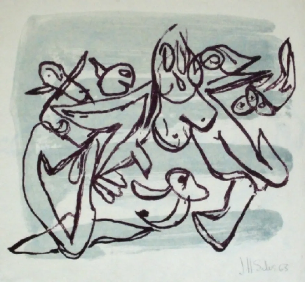 Lithograph Silva - Sans titre 1