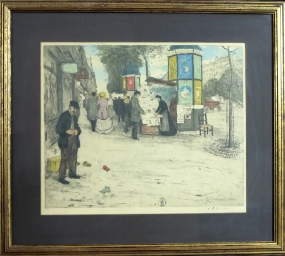 Etching And Aquatint Simon - PARIS