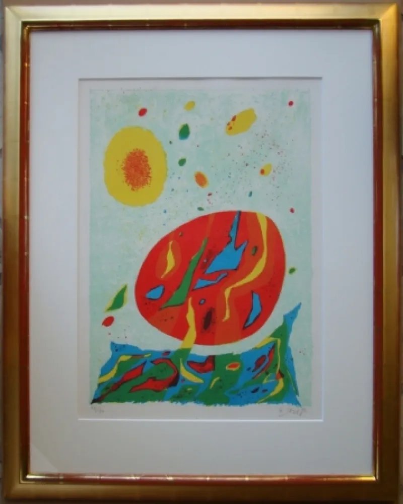 Lithograph Singier - Composition