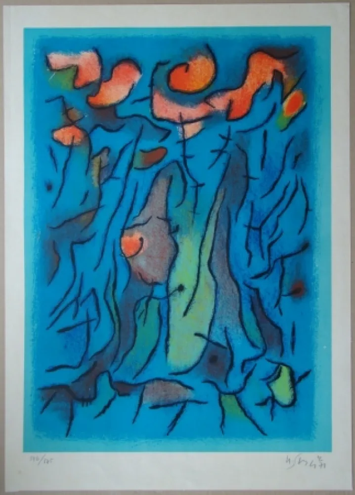 Lithograph Singier - Composition