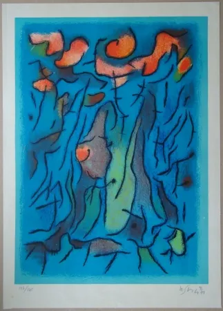 Lithograph Singier - Composition