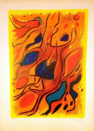 Lithograph Singier - Composition