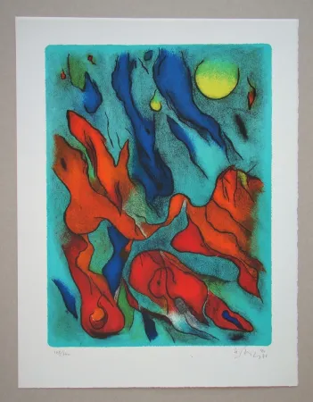 Lithograph Singier - Envol