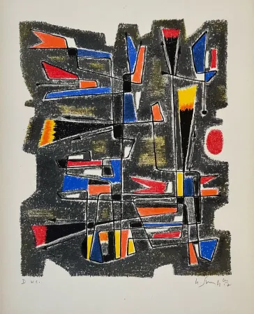 Lithograph Singier - La Patriette de Gonzalve 