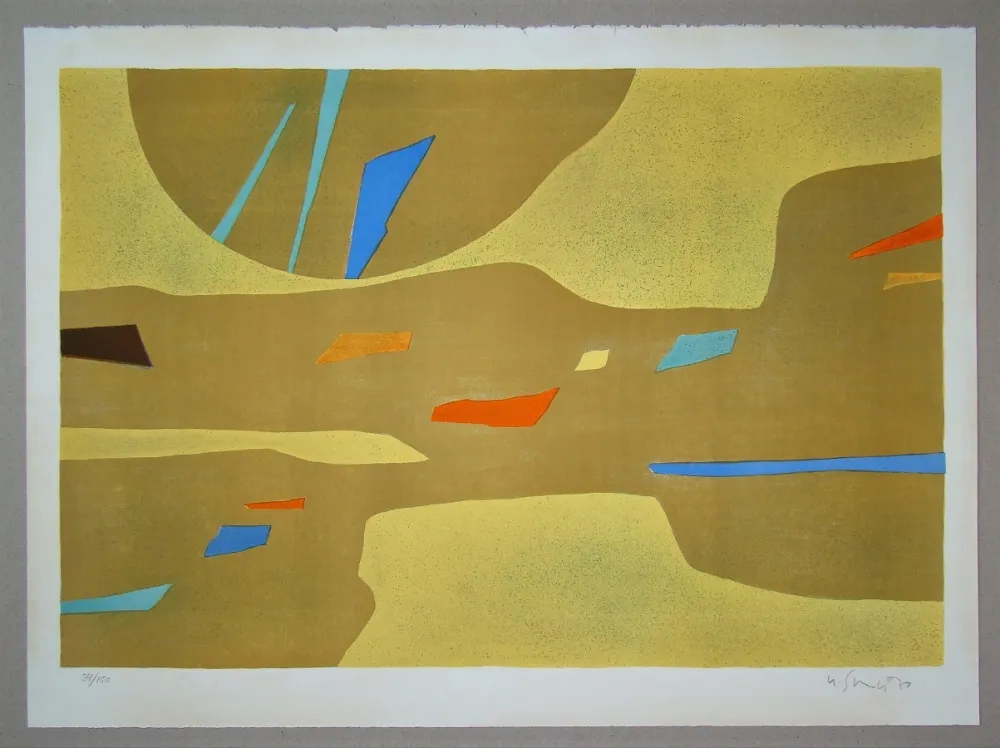 Lithograph Singier - Provence grande lumière