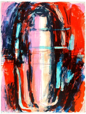 Lithograph Siversten - Bateau de nuit