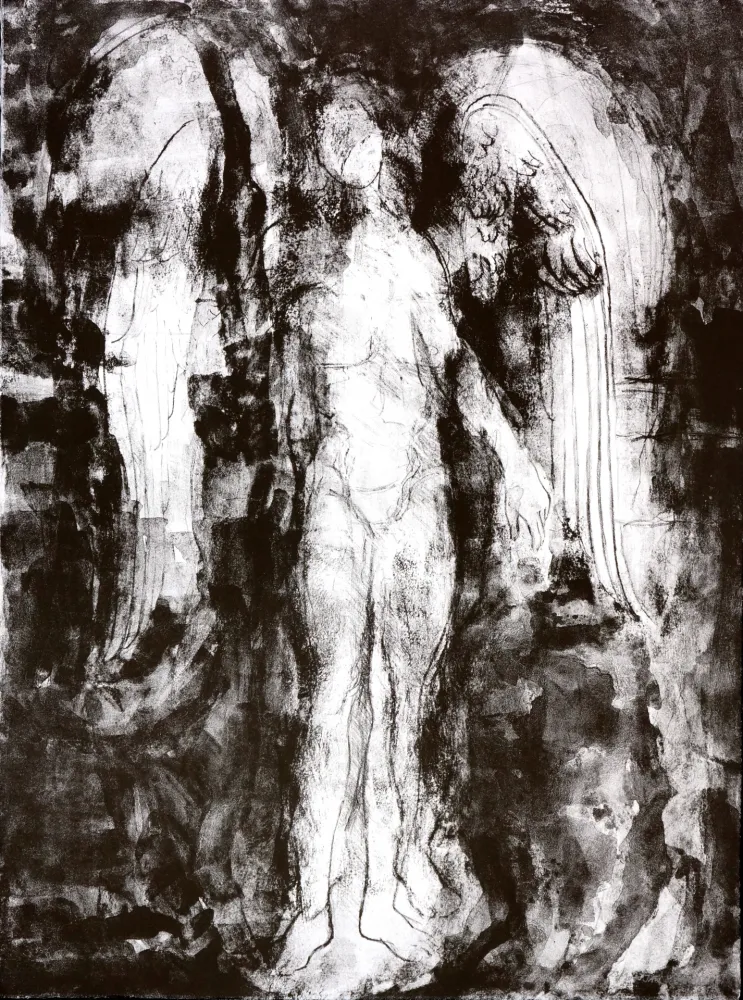 Lithograph Siversten - Everspinning wheel