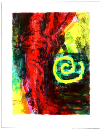 Lithograph Siversten - Figure / Ornement