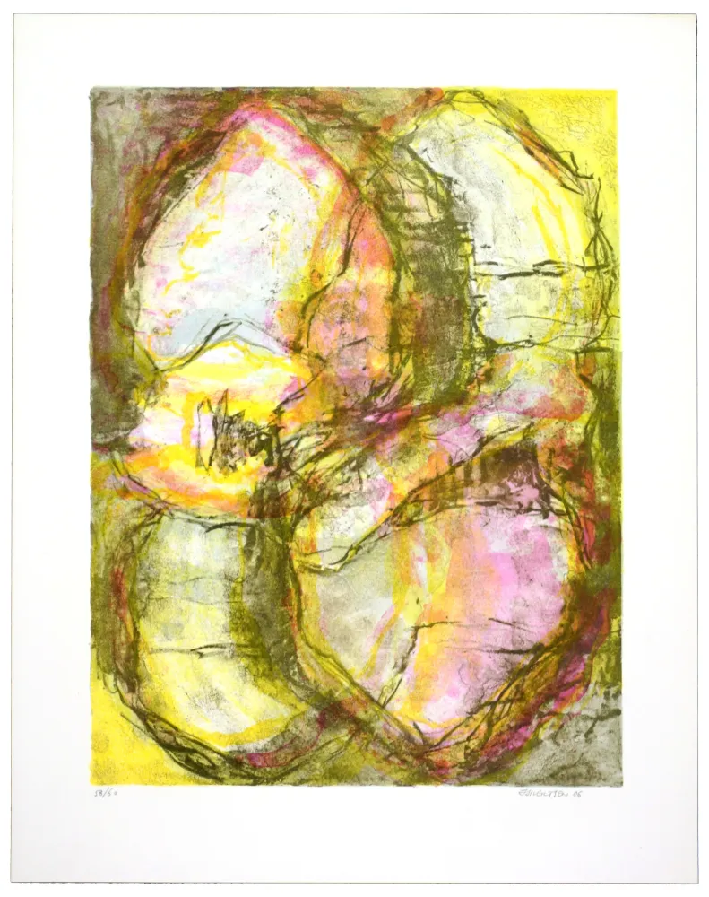 Lithograph Siversten - Rose