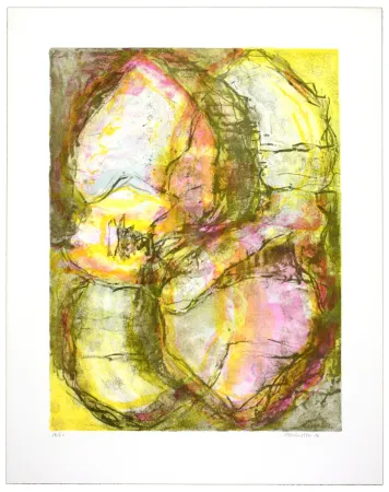 Lithograph Siversten - Rose