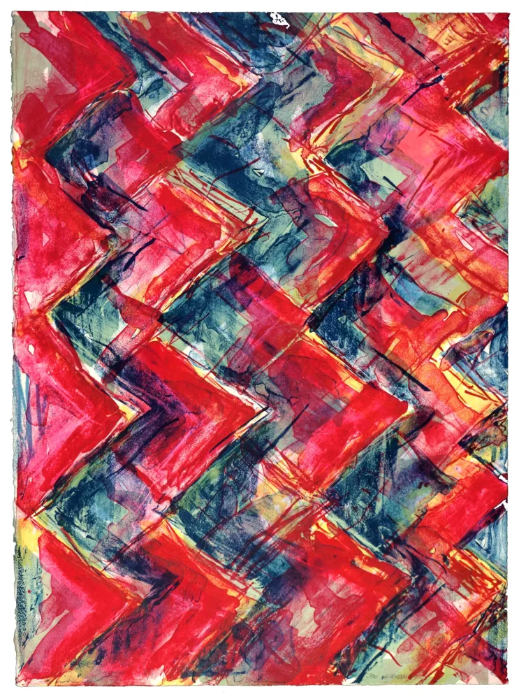 Lithograph Siversten - Zig Zag