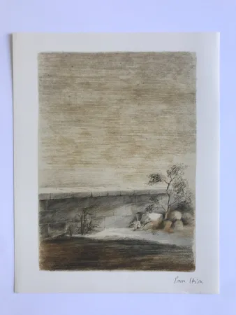 Lithograph Skira - Digue sur la mer (L'Eau II)