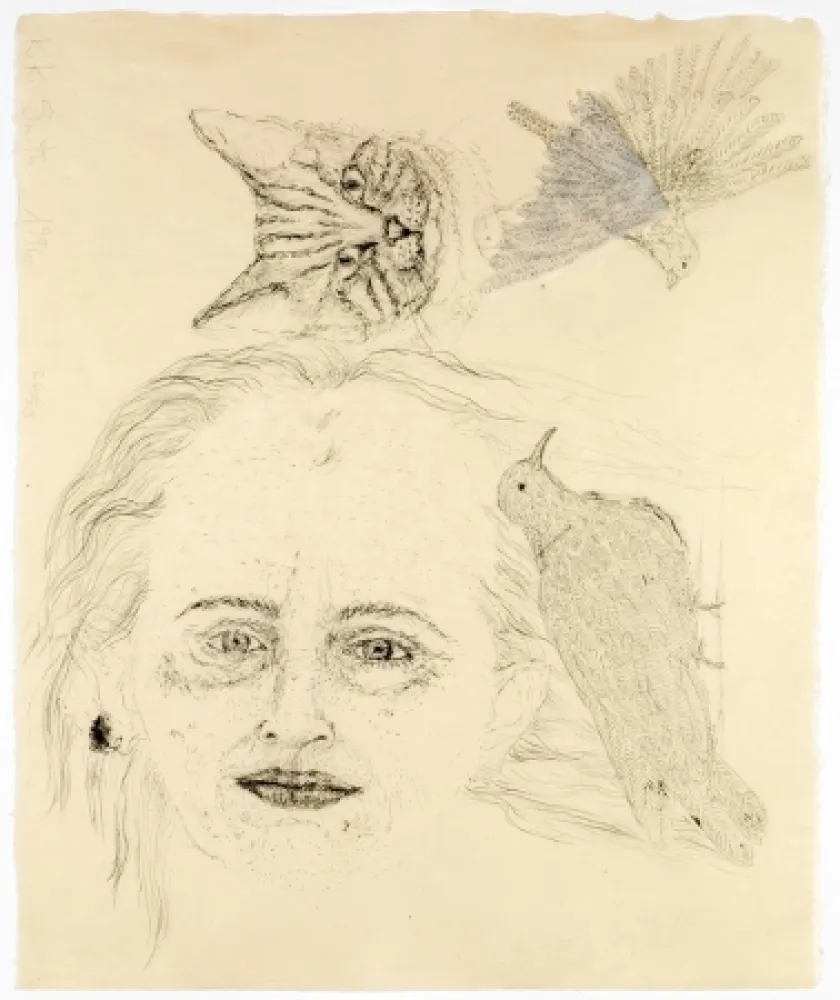 Lithograph Smith - Ginzer and the birds