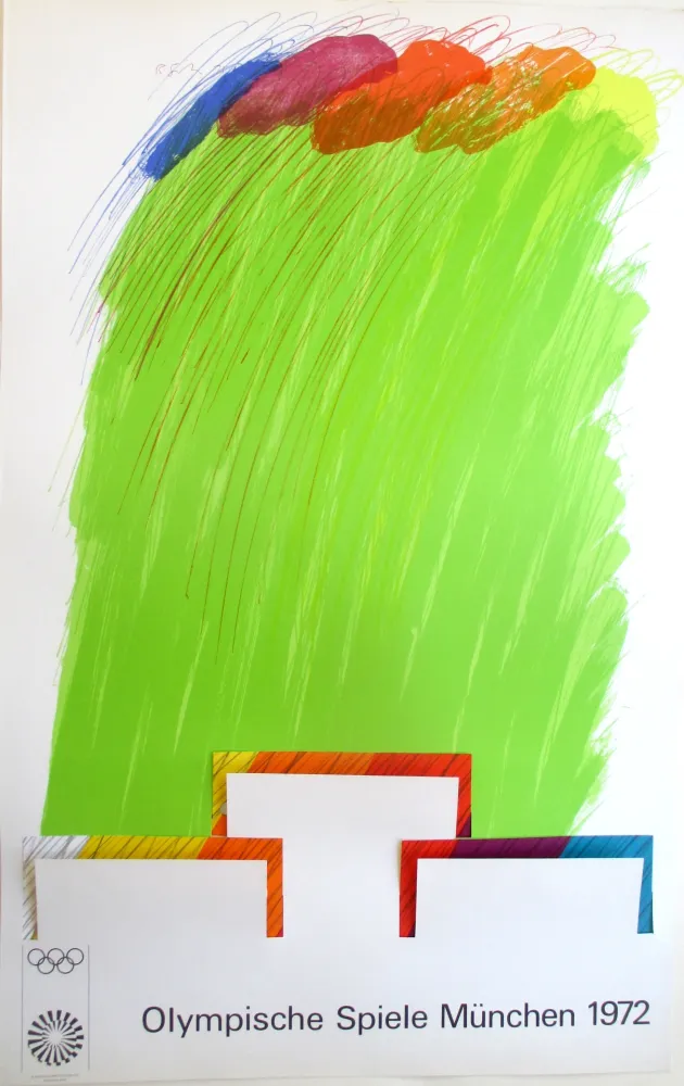 Lithograph Smith - OL 1972, original colourlithograph on a double sheets with cut-outs