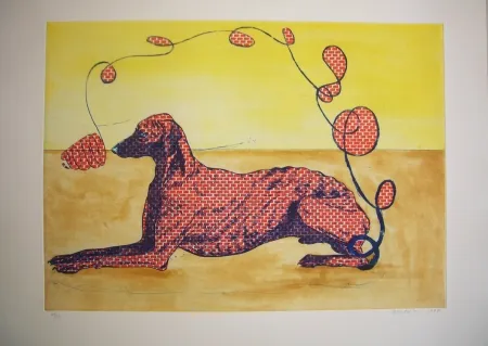 Etching And Aquatint Smith - Perros de piedra I