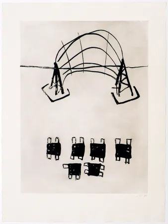 Etching Solano - Plaça del joc de la pilota III