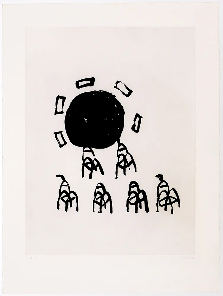 Etching Solano - Plaça del joc de la pilota IV