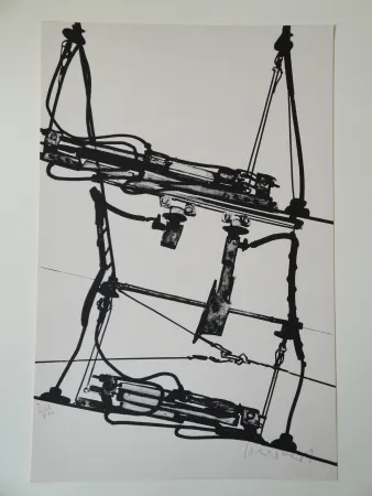 Lithograph Sonderborg - Tram de Bâle