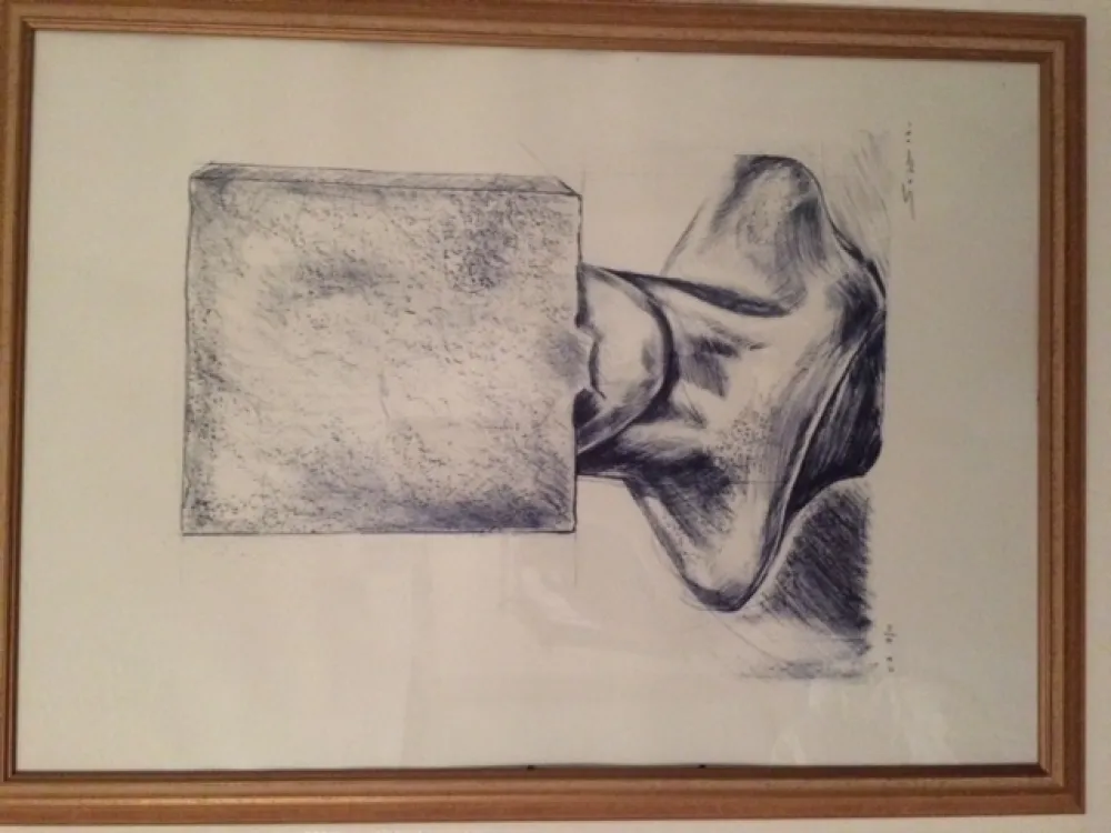 Lithograph Sosno - Tete au carré