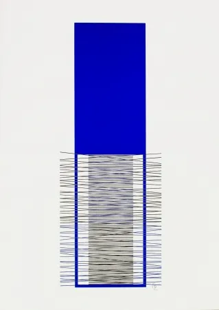 Screenprint Soto - Caroni (Blue) 