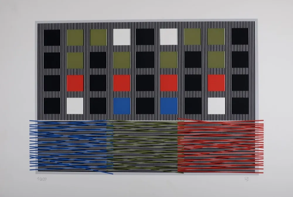 Screenprint Soto - Composition