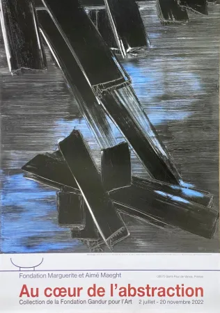 Poster Soulages - 24 août 1958